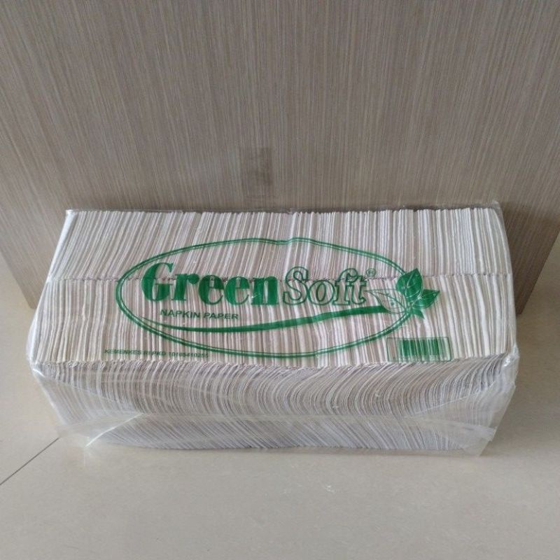 Tissue Greensoft/Tisu prasmanan/tisu hajatan/Tisu sendok/Tisu kertas/Tisu kiloan/Tisu putih/tisu mak