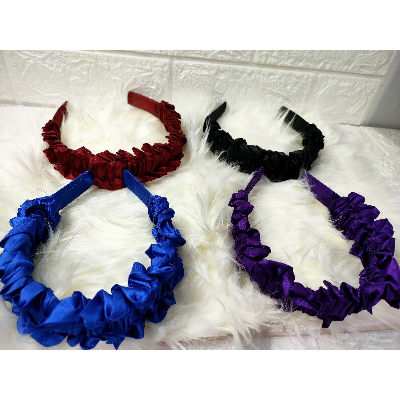 Bando Scrunchie Nagita Serut Kekinian Bandana Wanita Murah