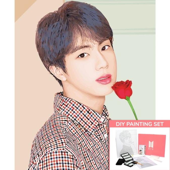 

BTS DIY Paintings Jin - Do it Yourself Lukisan BTS