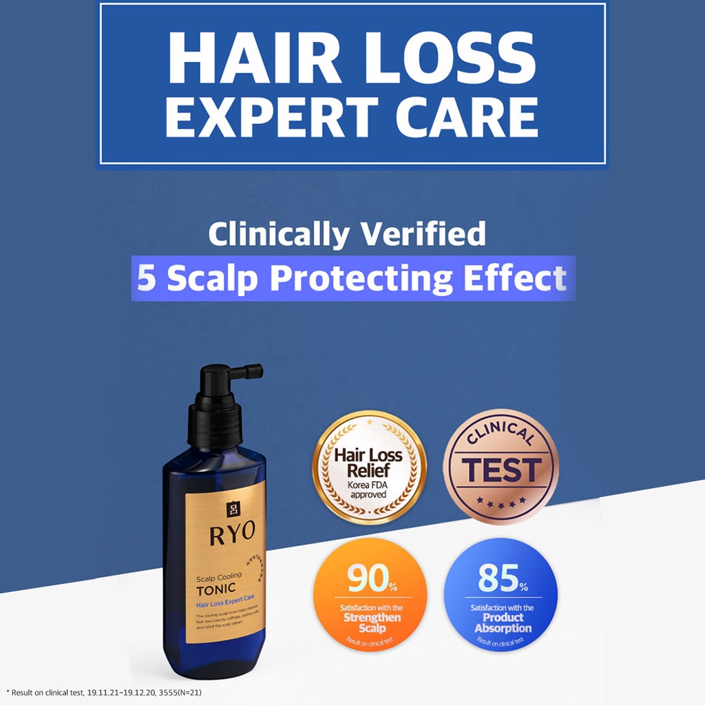 RYO Scalp Cooling Tonic Hair Loss Expert Care 145ml