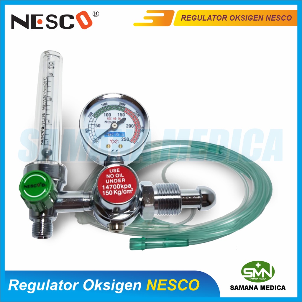 Regulator Oksigen Medis Tabung NESCO Free Nasal Canul