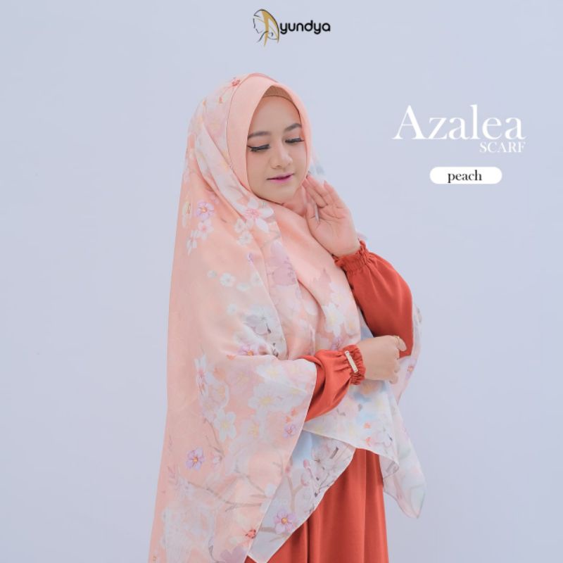 HIJAB SEGIEMPAT MOTIF SYARI 140 x 140 AZALEA SCARF BY AYUNDYA