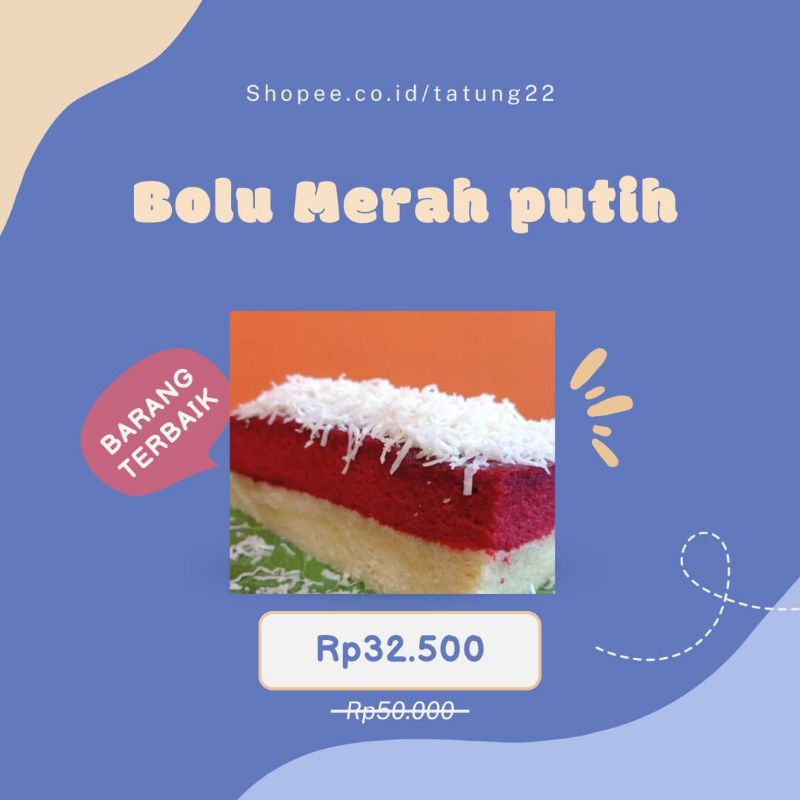 

Bolu kukus Merah Putih