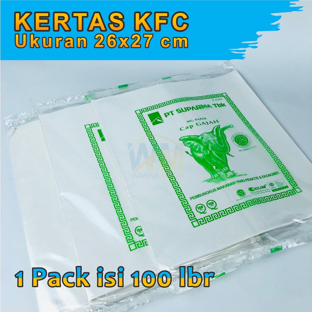 (Isi 100 lbr) Alas Roti Cake / Kertas Kebab / Kertas Burger / Kertas KFC MCD / Kertas Nasi Anti Lengket / Pembungkus Anti Lengket / Kertas Burger / Kertas Pembungkus Nasi / Wrap Paper / Bungkus Nasi Merk Gajah / Kertas Roti / Alas Roti