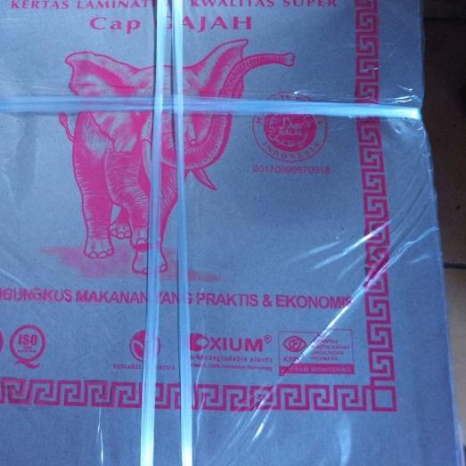 

kertas bungkus nasi cap gajah besar