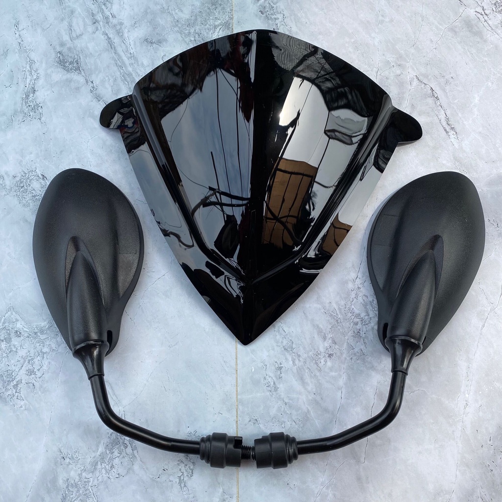 Visor vario 125/150 new plus spion yamaha 125z pnp paket visor plus spion yamaha x1 drat honda pnp v