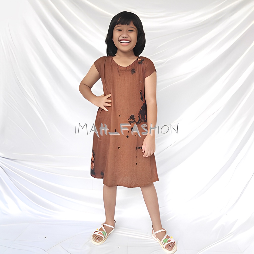 DASTER ANAK PEREMPUAN POLOS DAN MOTIF LENGKAP 2-6 TAHUN BISA COD IMF