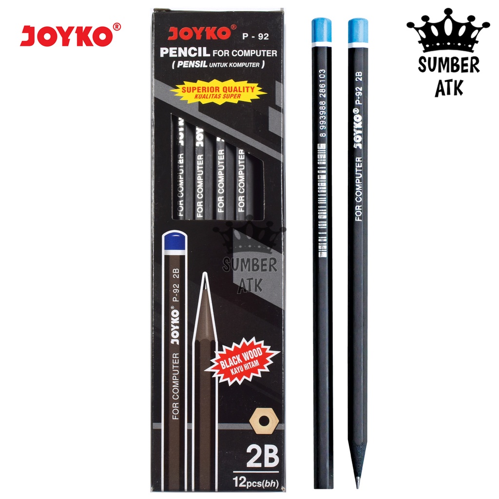 

Pencil Pensil Joyko P-92 2B 1 BOX 12 PCS