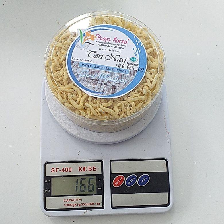 

❥ TERI CRISPY 160 GRAM NON MSG TERI NASI CRISPY CAMILAN SEHAT KHAS MADURA ズ