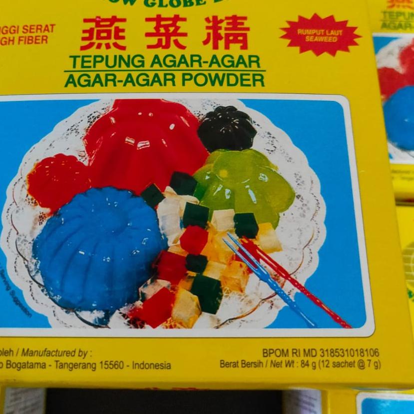 

BAYAR DITEMPAT✔️AGAR AGAR SWALLOW GLOBE PLAIN WRN PUTIH BENING 1BOX|RA3