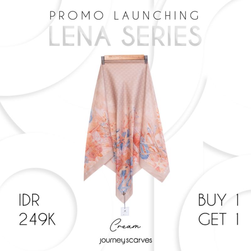 kerudung journey lena series warna cream