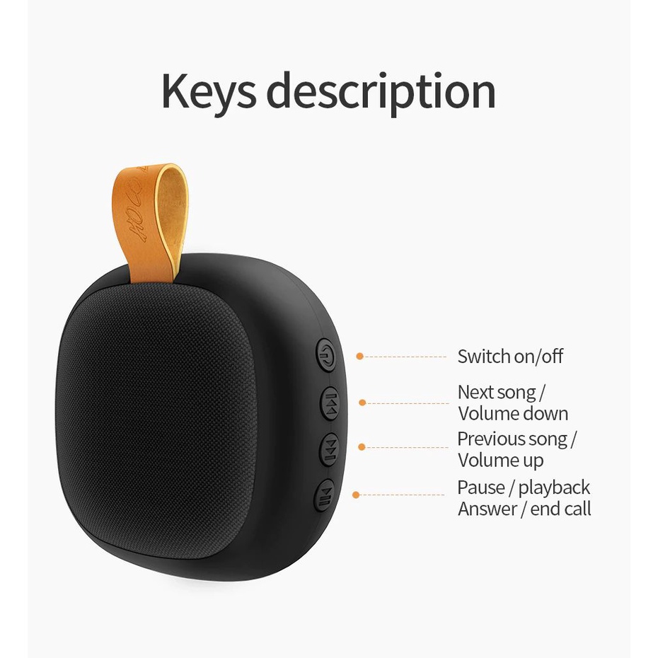 BS31 HOCO ORIGINAL SPEAKER PORTABLE Bluetooth WIRELESS PREMIUM A WATERPROOF BS31 Original Bass