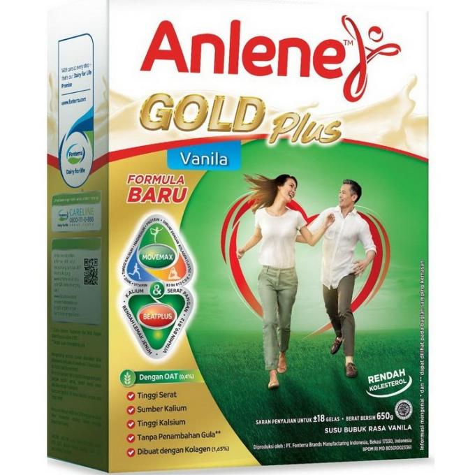 

[ COD ] ANLENE GOLD 650GR VANILA/ COKLAT/ ORI/ TOKO MAKMUR PONDOK JATI