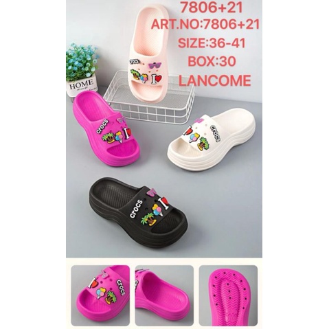 Sandal Selop Jelly Fuji Wanita Zibbitz Crocs Import 7806 Lancome