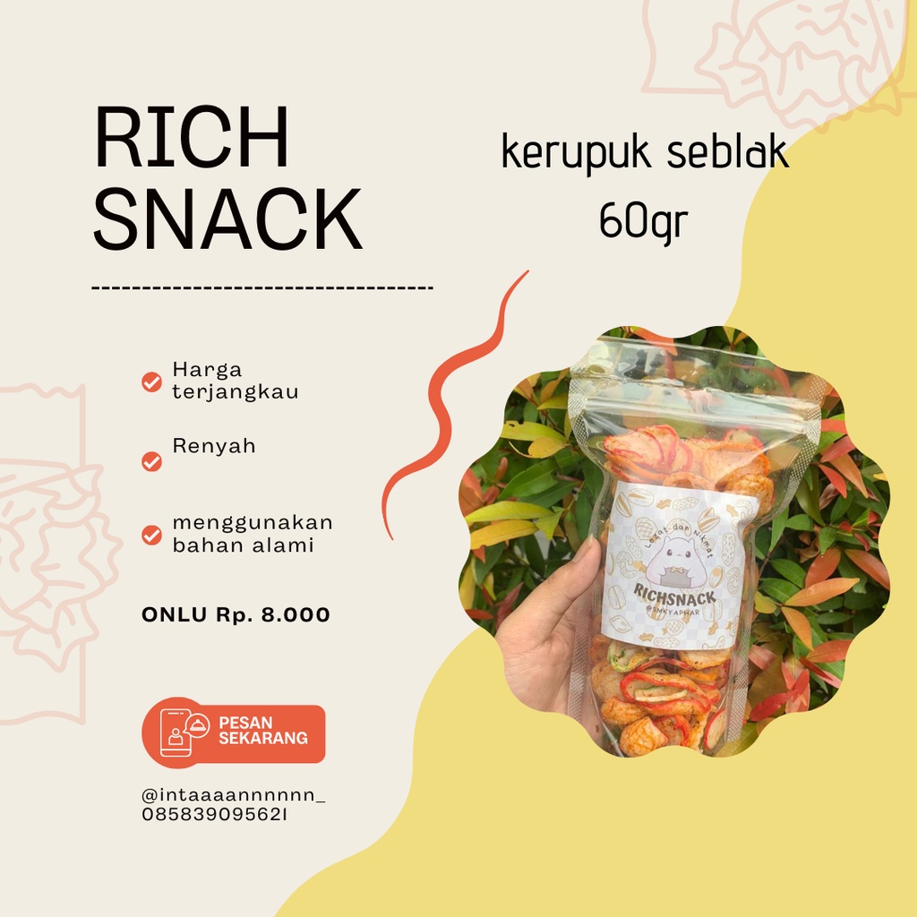 

KERUPUK SEBLAK PEDAS 60GR