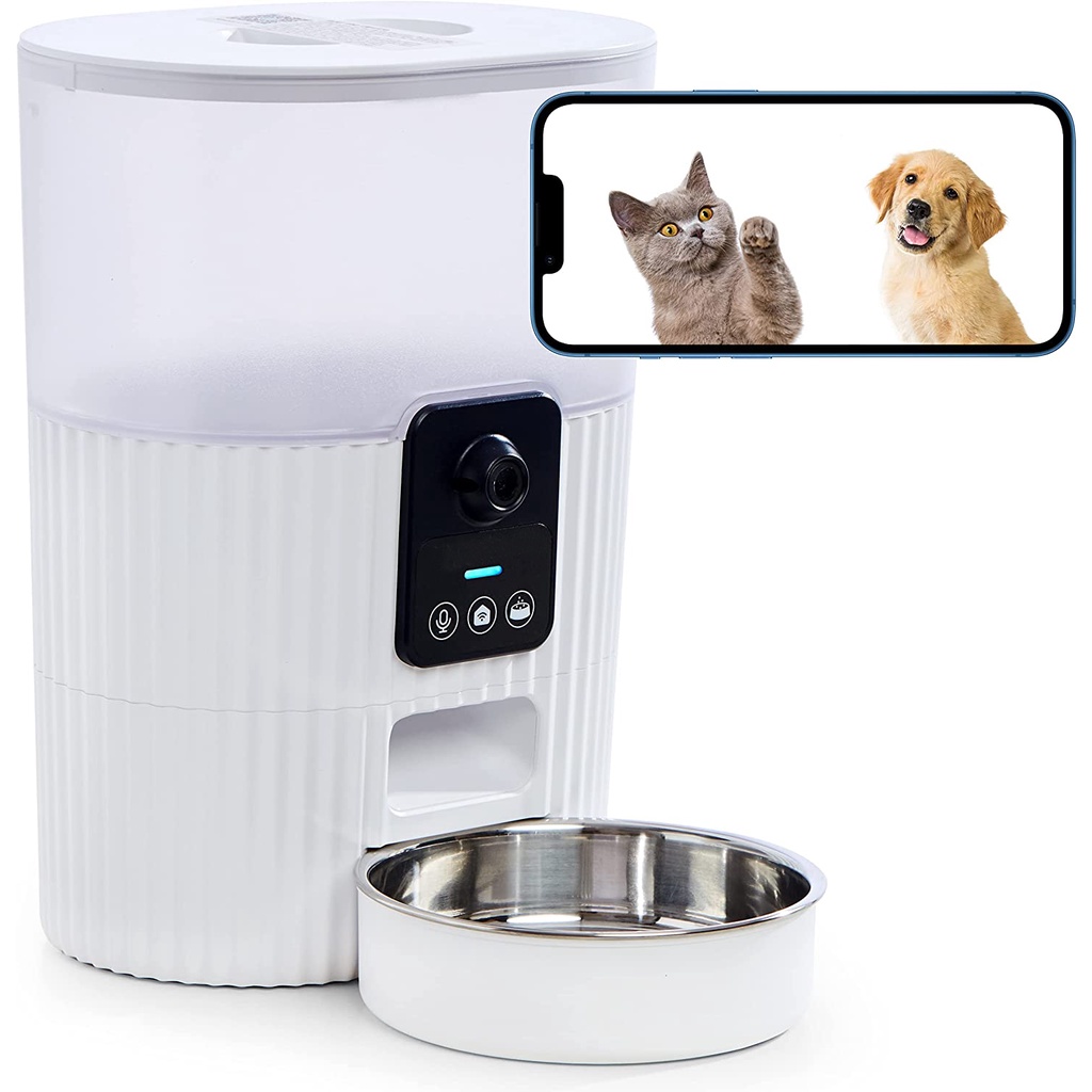 3L Smart Camera Pet Feeder WIFI+APP Control | Automatic Pet Feeder Cat Feeder Dog Feeder Pet Bowl OKK