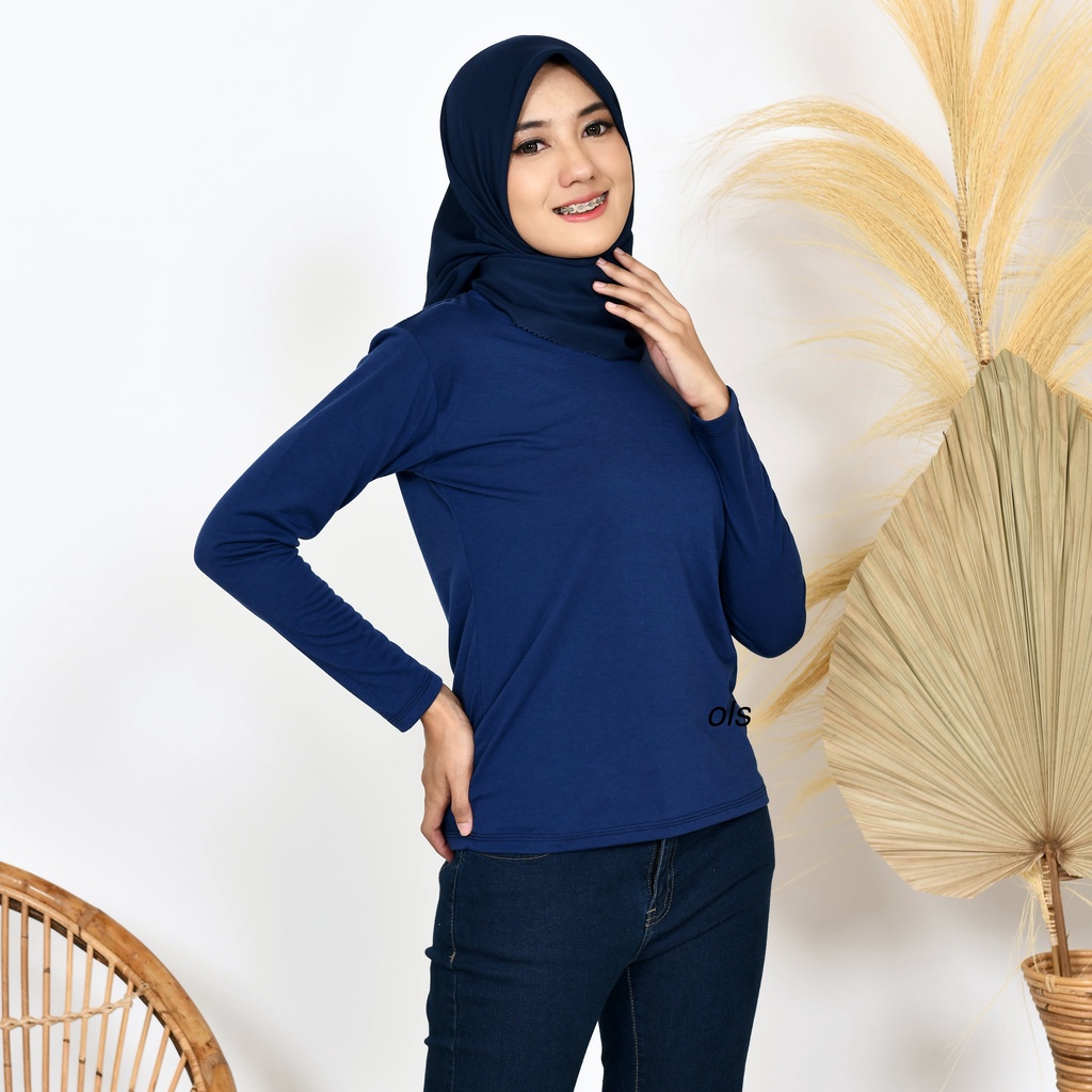 o-neck lengan panjang wanita