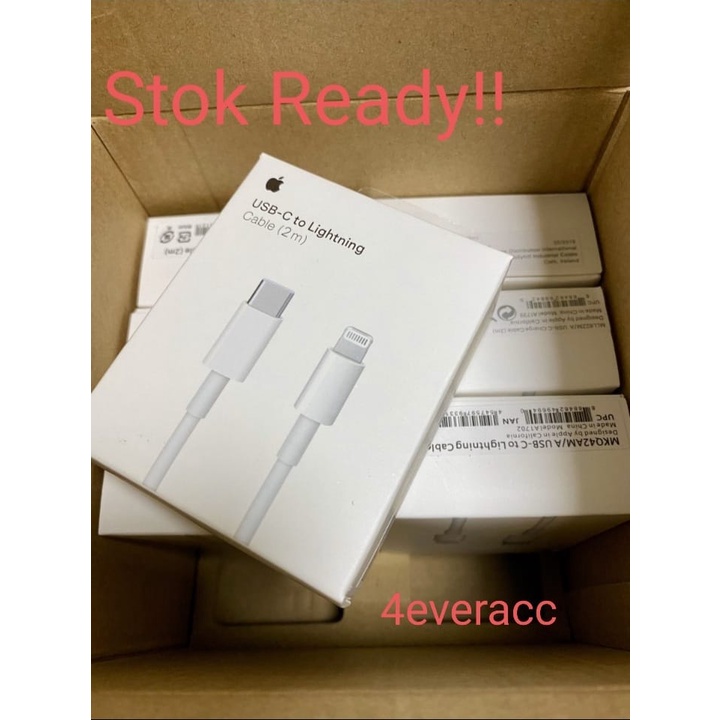 USB TYPE C TO LIGHTNING ORIGINAL 100% IPHONE 11 PRO IPAD 2M