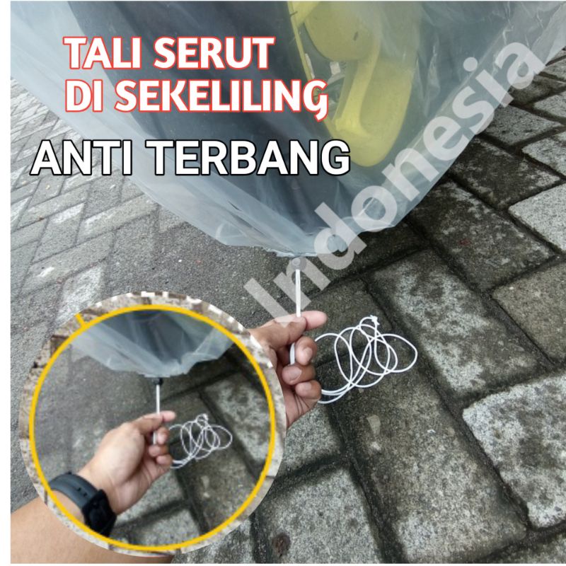 Sarung Cover Transparan Motor VESPA LX SPRINT NMAX PCX AEROX ADV Universal