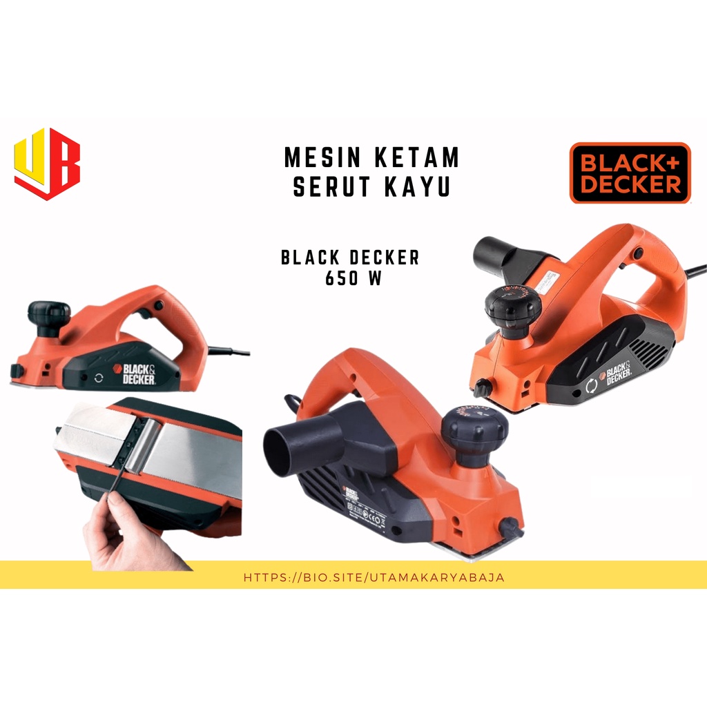 Jual Mesin Ketam Serut Kayu Black Deker W Kw Qs Shopee