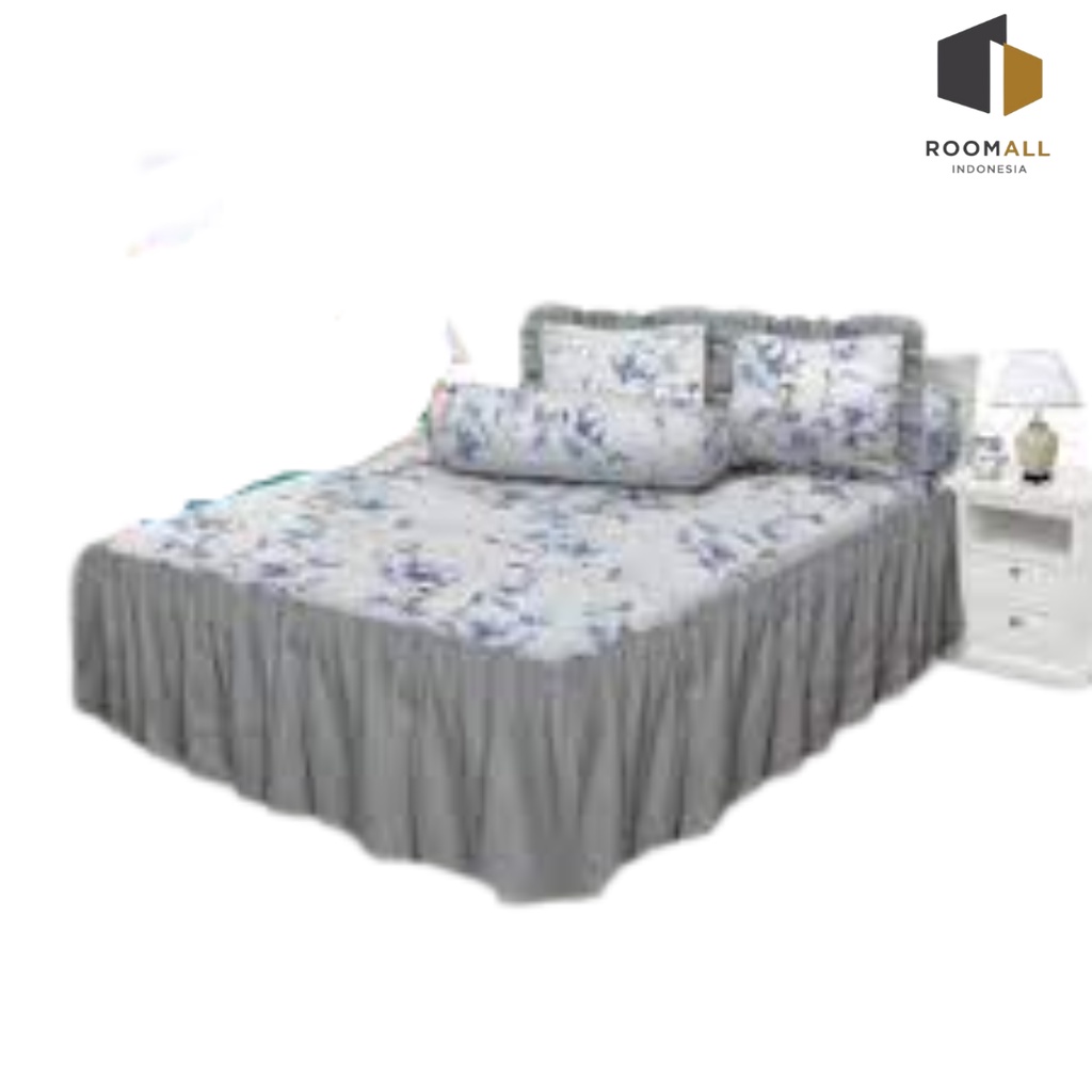 Sprei Rumbai All New My Love Krissy Ukuran 160x200 Queen & 180x200 King Tinggi 30 Sprey Flower Sepre