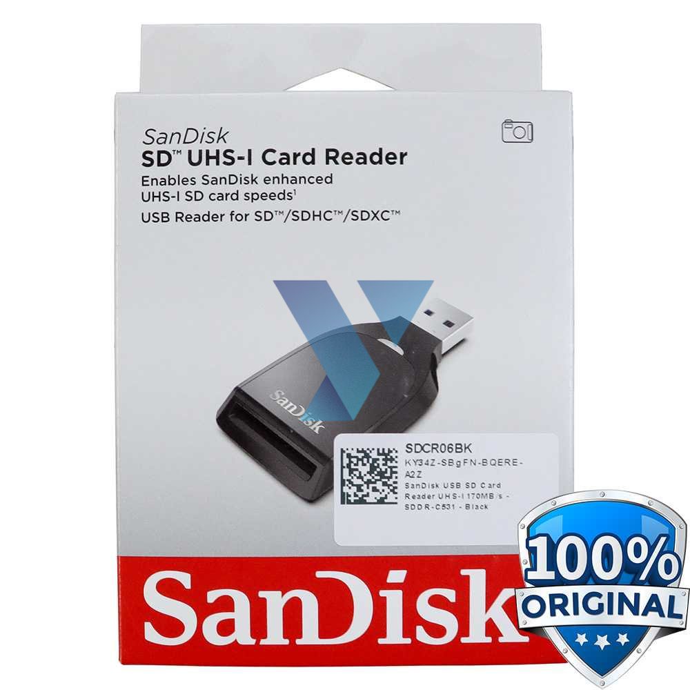 SanDisk USB SD Card Reader UHS-I 170MB/s - SDDR-C531 ( Al-Yusi )