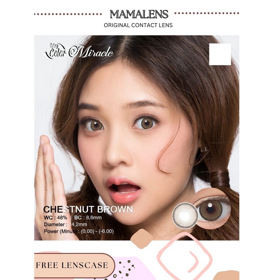 Softlens Miracle -0.50 sd -2.75 Free Lenscase -MAMALENS