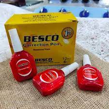 TIP-EX PEN BESCO 1 PCS / STEPO TIPEX FLUID CORRECTION TAPE