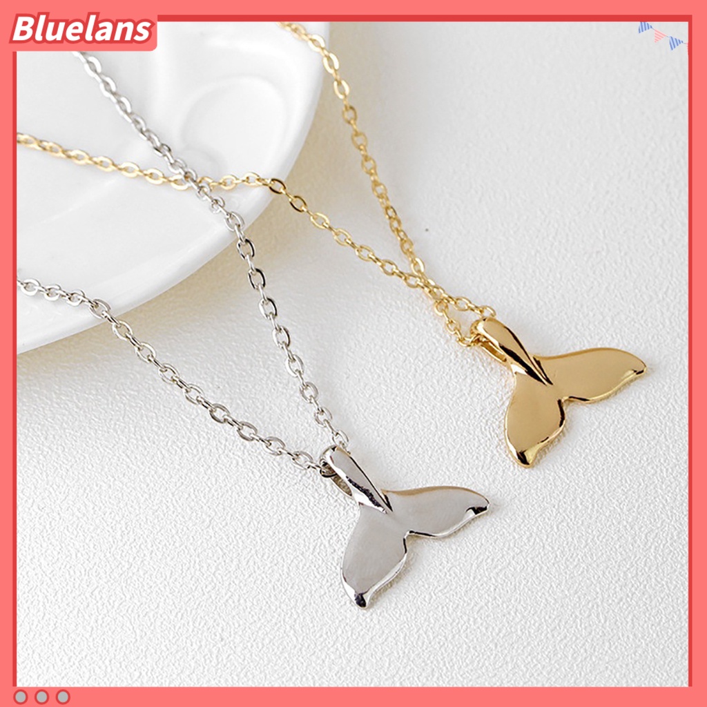 Bluelans Kalung Rantai Klavikula 2 Warna Tahan Korosi Ramah Kulit Untuk Hadiah Pesta