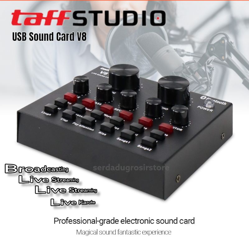 Taffstudio Soundcard V8 V8s V8u V8plus Original | New Soundcard V8 Original