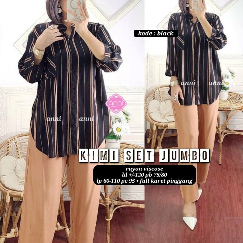Kimi Set Jumbo//Setelan Wanita Terbaru//Setelan Kekinian
