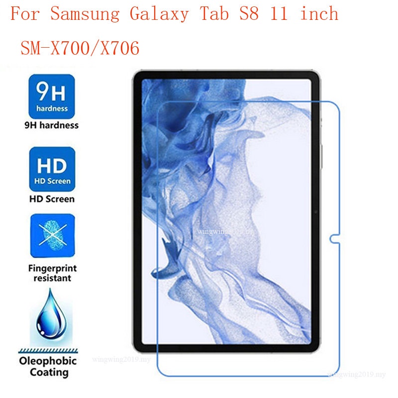 3pcs / Lot Film Pelindung Layar Tempered Glass 9H Untuk Tablet Samsung Galaxy Tab S8 11 Inci SM-TX700 SM-X706