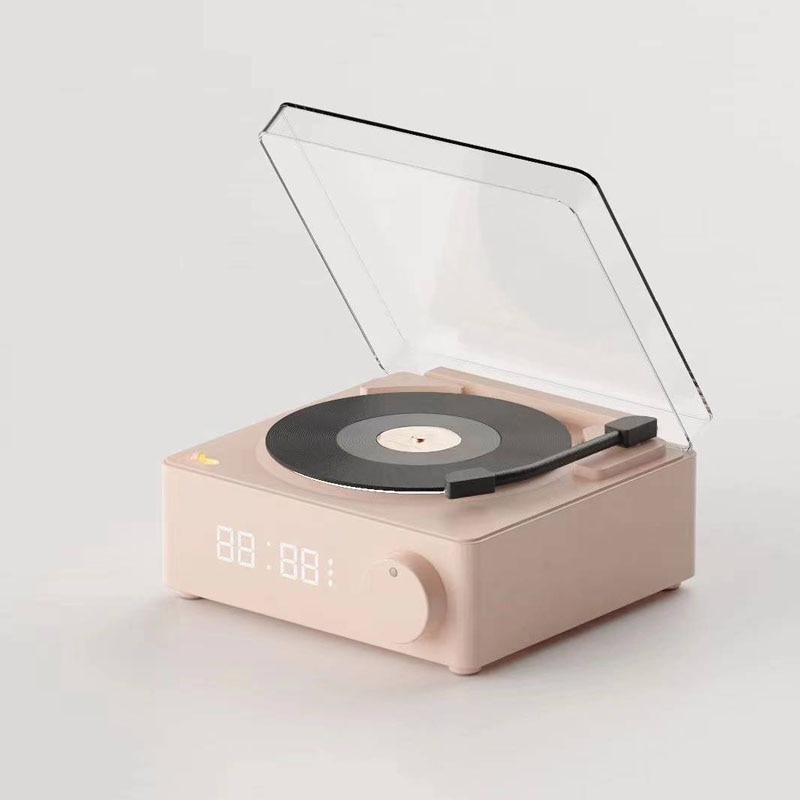 X11 jam alarm speaker multi-fungsi atom vinyl bluetooth speaker ponsel komputer desktop audio kecil