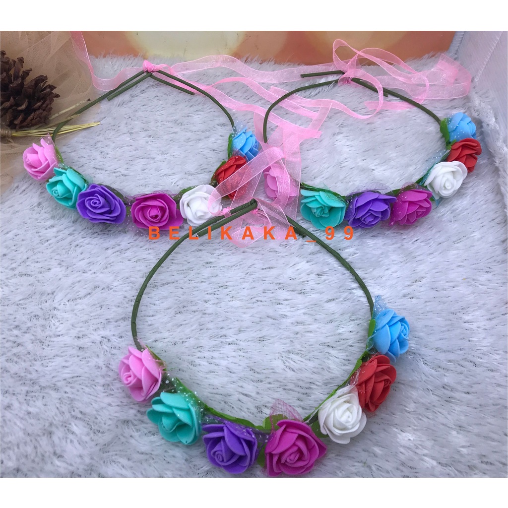 BANDO FLOWER CROWN / BANDO MAHKOTA BUNGA LINGKAR / BANDO BUNGA LINGKAR / FLOWERCROWN / BANDO CANTIK