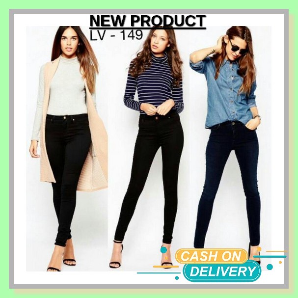 Ootd Celana Jeans Korean Style Wanita Tinggi Pinggang Boyfriend No Stretch Oversize Wanita Murah Kul