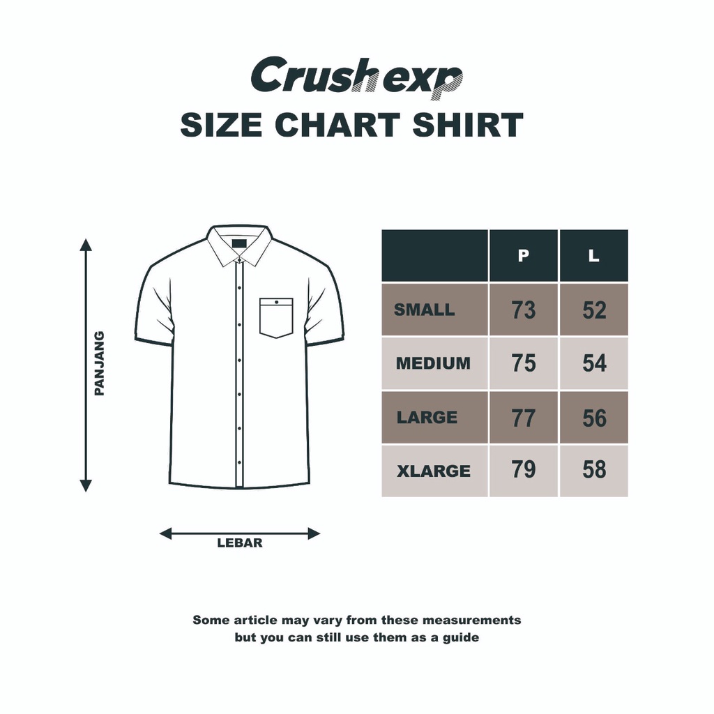 CRUSH EXP Kemeja Pendek KCP0550 - NAVY