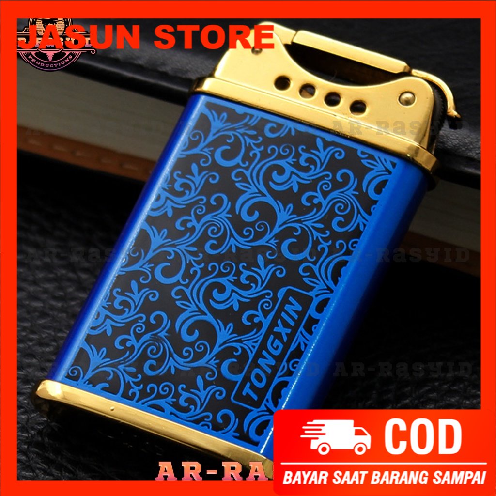 Bisa COD! Korek Api Roda Api Gas Cool The Lighter Motif Batik