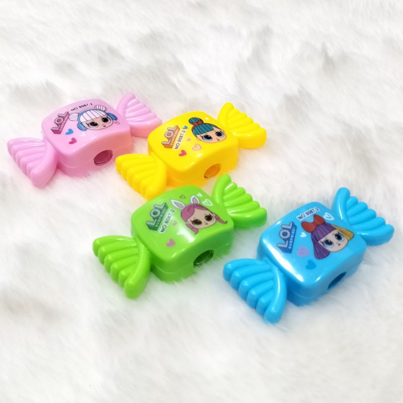 

Pengserut Pensil Sharpener Rautan Pensil Model Permen Karakter LOL