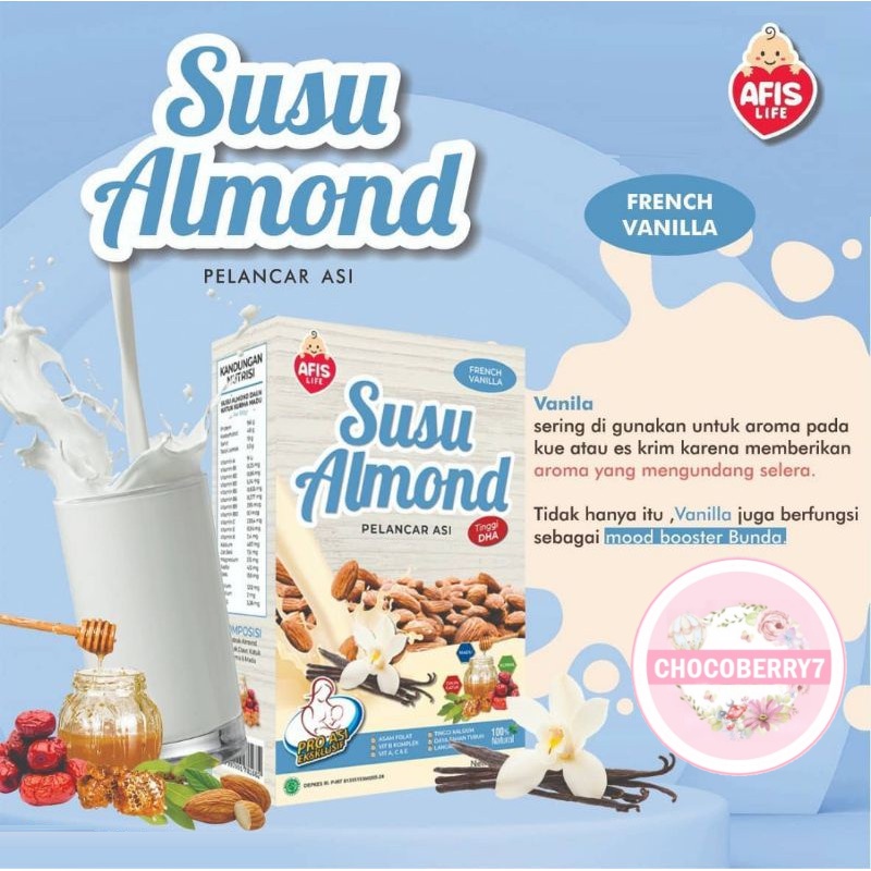 SUSU ALMOND AFIS Pelancar Asi AFIS Susu Almond AFIS LIFE 200gr