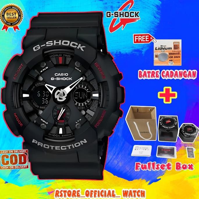 Jam Tangan Pria G Shock Ga 120 Original Bm Fullset Auto Light Aktif Tokolembar