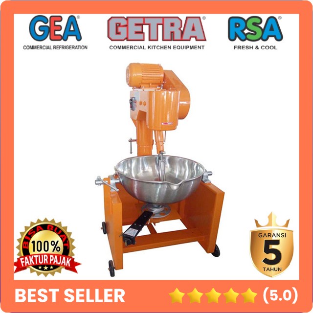 JUAL TILTING COOKING MIXER GETRA CMS-80SL MESIN PENGADUK ADONAN DODOL CMS80SL GETRA ORIGINAL TOKO