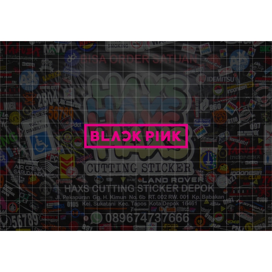 Cutting Sticker Blackpink Ukuran Varian Untuk Mobil dan Motor