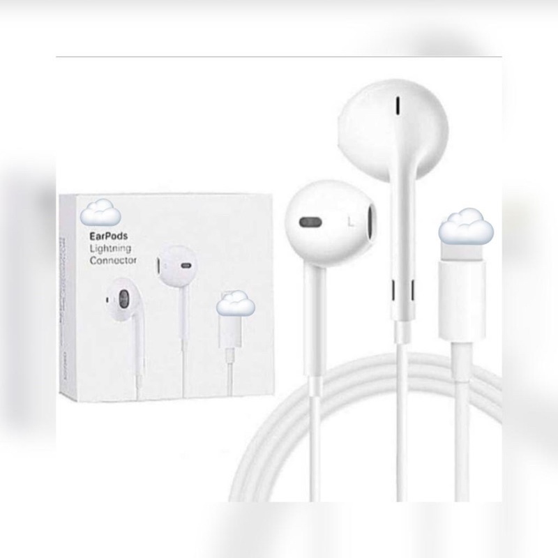 HANDSFREE HEADSET HANDSET MURAH IOS LIGTHINGG SUARA BASS STEREO ORl LANGSUNG COLOK BISA PAKAI TANPA KONEKTIN BT