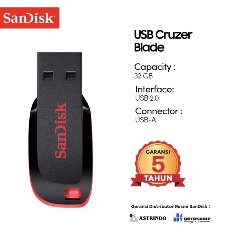 Flashdisk Cruzze Blade 16Gb Sandisk