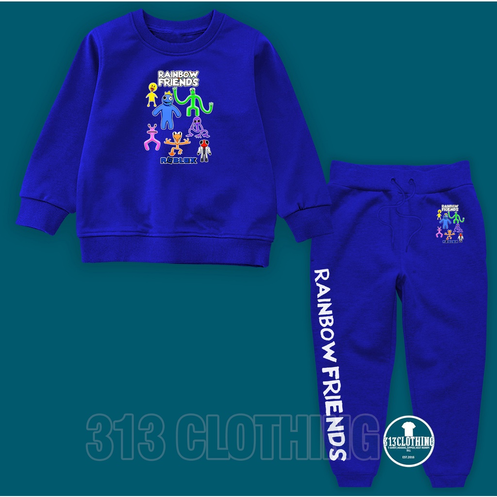 Setelan Anak Rainbow Friends Roblox Jogger Sweater Anak Set Roblox Rainbow Friends