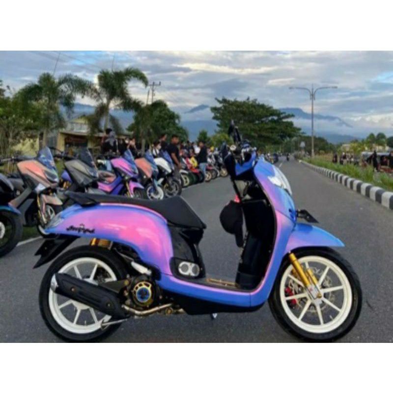 Stiker Skotlet Bunglon Chrome