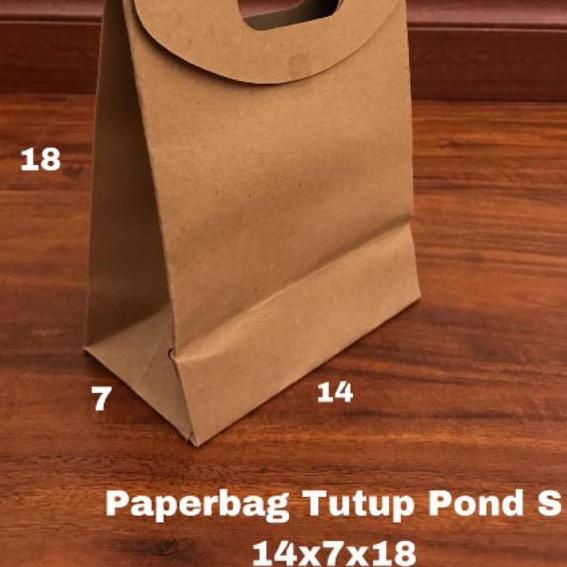 

Trendy Paperbag Tutup S 14x7x18 Polos Tas Kertas Goodie Bag Shopping Souvenir ~