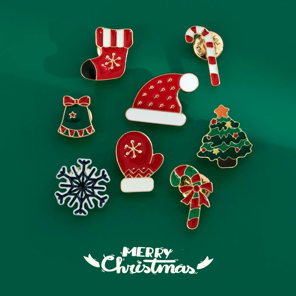Pin Bros Motif Kartun Natal Gaya Jepang Untuk Dekorasi Pakaian 2022