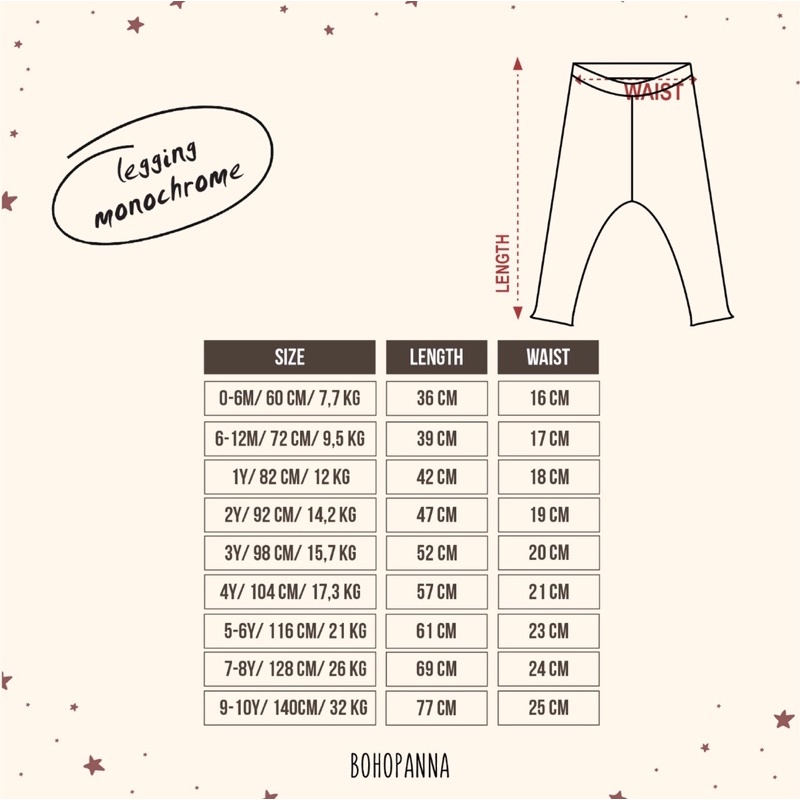 BOHOPANNA LEGGING UNISEX SIZE BESAR/ LEGGING REEB Bohopanna / Celana Anak UNISEX BOY GIRL
