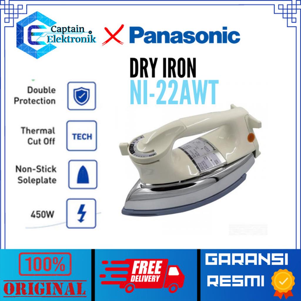 Panasonic Setrika Dry Iron - NI-22AWT / NI 22AWT /  22 AWT